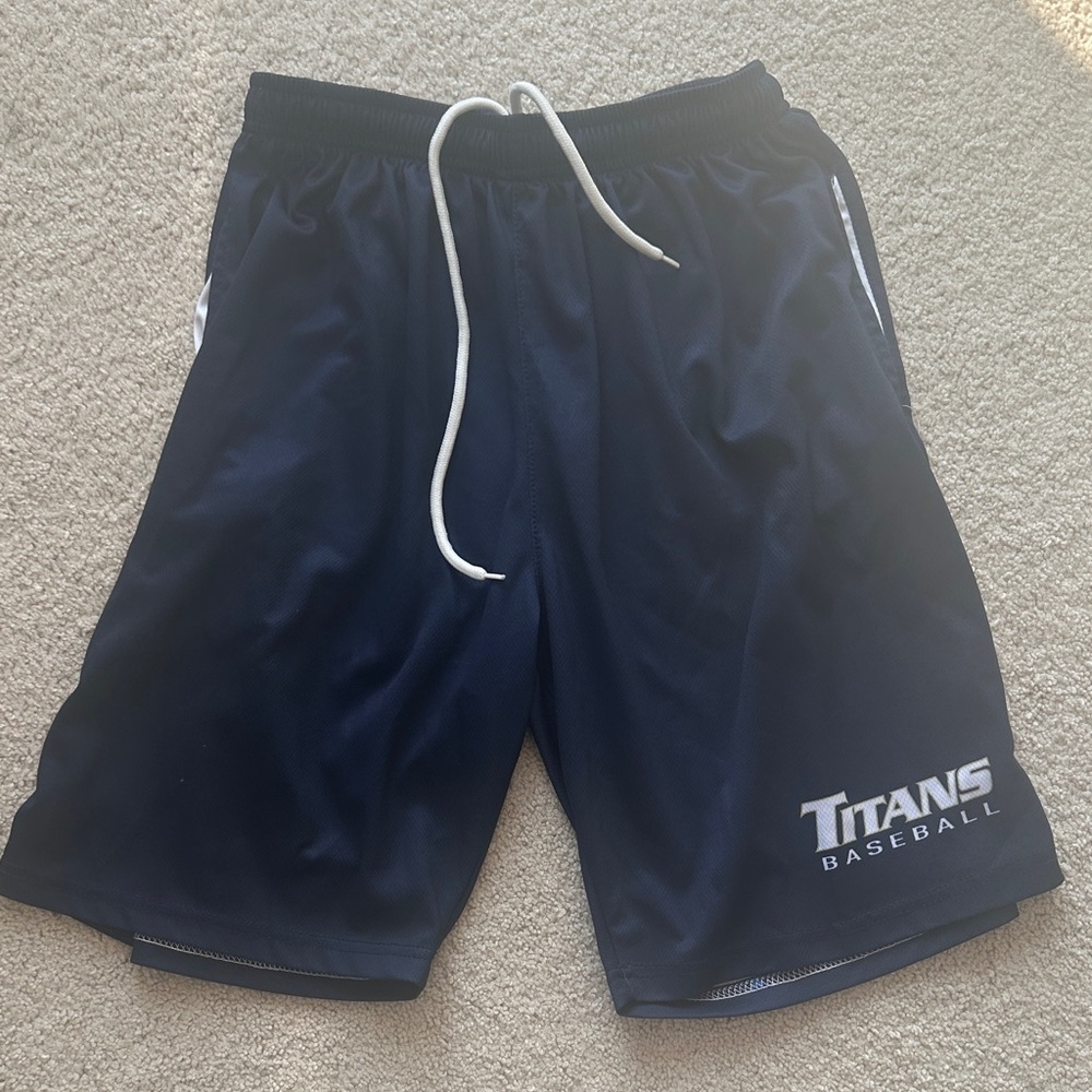 Titan Men's Dark Blue Athletic Shorts